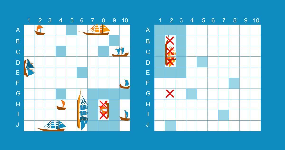 Игровое поле "Морской бой" Игровое поле "Морской бой"